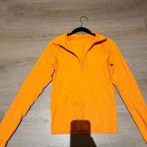 Bright Orange Long Sleeve Top